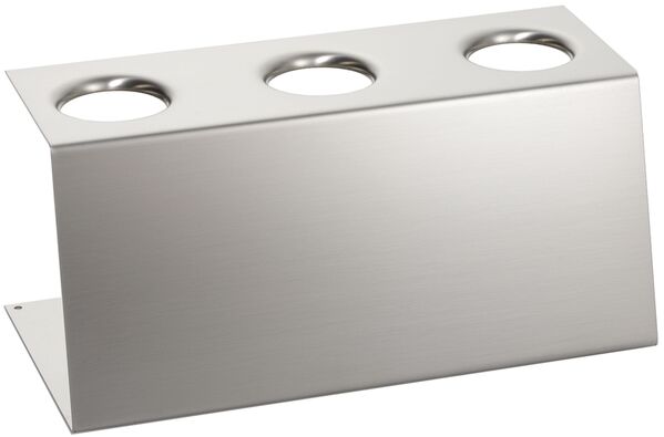 Eishörnchenhalter - Modell 343, Edelstahl, 3 Löcher D: 46 mm, LxBxH: 240 x 120 x 110 mm