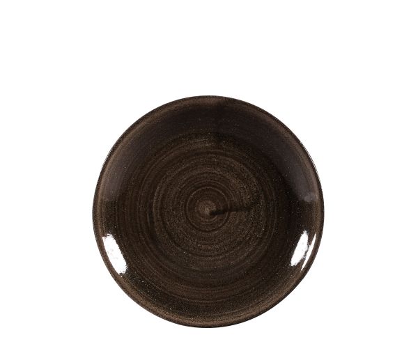 Churchill, Stonecast Patina : Iron Black - Teller flach Coup, 16,5 cm