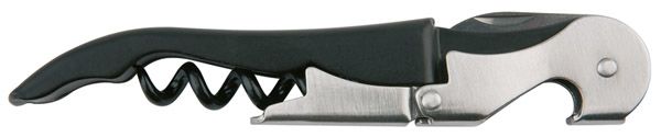 Kellnermesser L: 12 cm, Edelstahl, Teflon-Spirale, Klapphebelfunktion