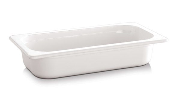 Behälter GN 1/3 ECO LINE, 32,5 x 17,6 cm, Tiefe: 10 cm Melamin, weiss