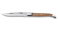 Comas, Alps - Steakmesser massiv ChrSt., gezahnte Schneide, Holzgriff, 230 mm Comas, Alps - Steakmesser massiv ChrSt., gezahnte Schneide, Holzgriff, 230 mm