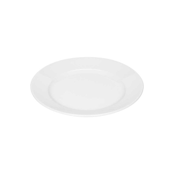Bauscher, Smart - Teller flach rund Fahne, weiss, uni, 21 cm