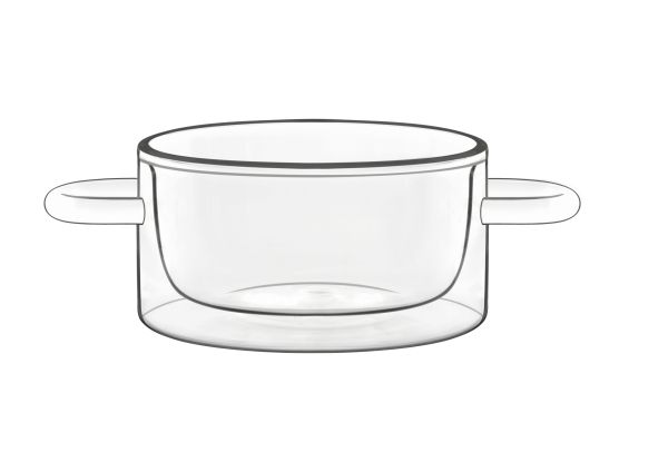 Playground, Glas - Serviertopf klein doppelwandig 10 cm/ 0,27 ltr.