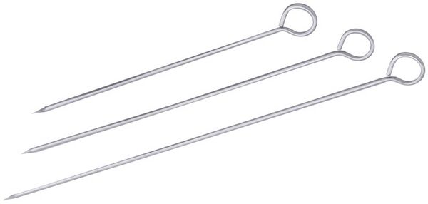 Fleischspieße, Edelstahl, matt poliert, L: 24,5 cm