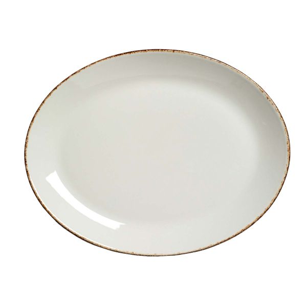 Steelite, Dapple : Brown 1714 - Teller oval Coup, 30,5 cm