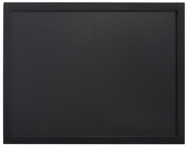 Wandkreidetafel, PVC Kunststoff, Buchenholz, schwarz, 80 x 60 cm