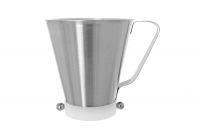 Glasurtrichter 1,0 ltr., Edelstahltrichter für flüssiges Fondant mit Dosiermechanik Glasurtrichter 1,0 ltr., Edelstahltrichter für flüssiges Fondant mit Dosiermechanik