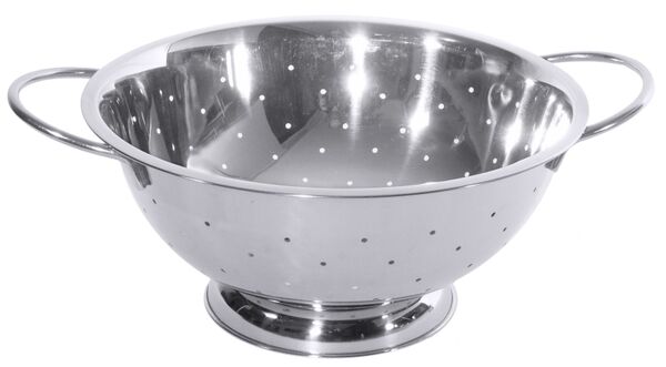 Seiher flach, I: 1,7 ltr., D: 21 cm, H: 9,5 cm, Edelstahl
