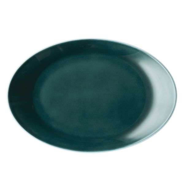 Schönwald, Hygge 8 : Dekor 63125 - Platte coup oval, dunkelblau, uni, 26,2 x 17,3 cm