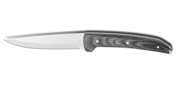 Comas, Torino - Steakmesser massiv ChrSt., glatte Schneide, Holzgriff, 230 mm