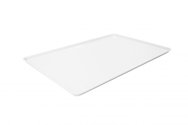 Auslagetabletts aus Melamin, rechteckig, weiss, 600 x 400 x 20 mm