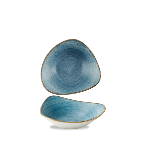 Churchill, Stonecast Raw : Teal Vellum - Schale dreieckig, 18,5 cm/ 0,37 ltr.