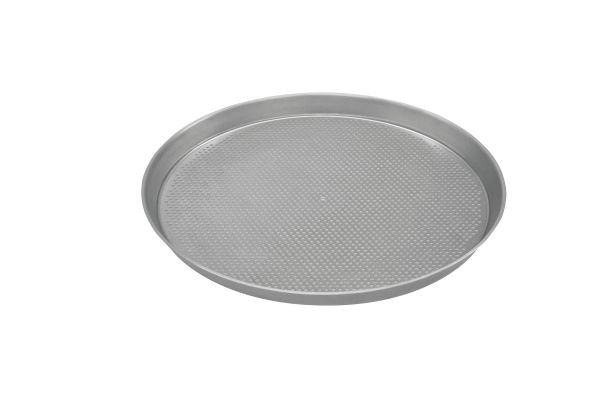 Pizzablech, Alu, Lochung 3 mm, D: 520/ 500 mm x H: 25 mm