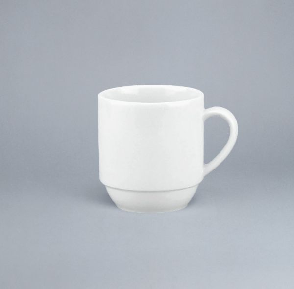 Schönwald, 898 - Kaffeebecher stpb., weiss, uni, 0,28 ltr.