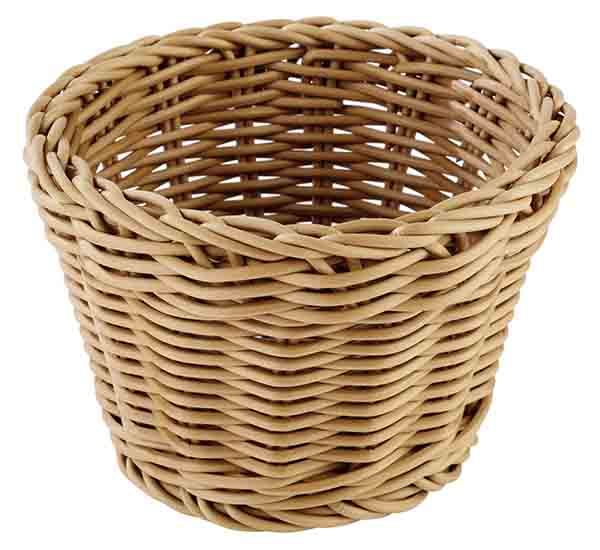 Korb, rund, D: 13 cm, H: 10 cm, PP, Fb. beige