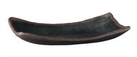 Tablett MARONE 26,5 x 16,5 cm, H: 4 cm, Melamin, schwarz, brauner Rand Tablett MARONE 26,5 x 16,5 cm, H: 4 cm, Melamin, schwarz, brauner Rand