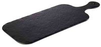 Tablett SLATE ROCK 40 x 20 cm, H: 1,5 cm, Melamin, schwarz, Schieferlook-Griff: 13 cm Tablett SLATE ROCK 40 x 20 cm, H: 1,5 cm, Melamin, schwarz, Schieferlook-Griff: 13 cm