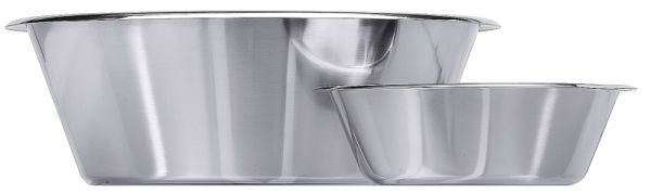 Schüssel, konisch, flach, I: 0,5 ltr., D: 14 cm, H: 6 cm, Edelstahl