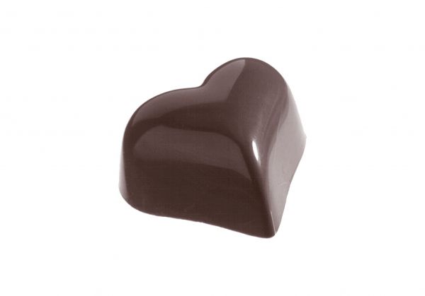 Schokoladen- Form Herz gross, 275 x 135 mm, 4 x 7 Stück 28 x 22,6 x 16 mm