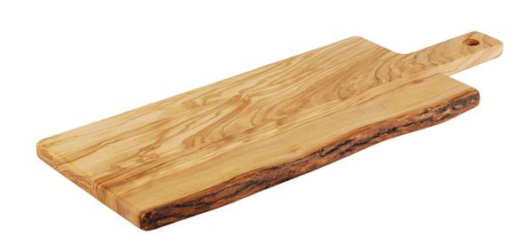 Servierbrett OLIVE, 44 x 20 cm, H: 2 cm,, Olivenholz