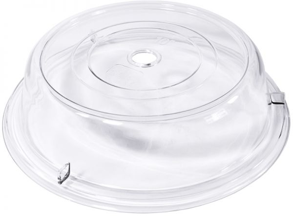 Tellerglocke, klar, rund, Polycarbonat, D: 25,2 cm, H: 6,5 cm