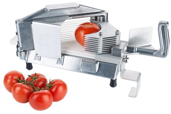 Tomatenschneider, Aluminium, L: 42 cm, B: 18 cm, H: 20 cm