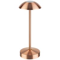 Tischleuchte ALVA, Metall, Farbe: kupfer, 1x LED 1,0 W / 100 lm, dimmbar in 3 Stufen, D: 8 cm, H: 20 cm Tischleuchte ALVA, Metall, Farbe: kupfer, 1x LED 1,0 W / 100 lm, dimmbar in 3 Stufen, D: 8 cm, H: 20 cm