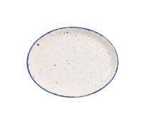 Churchill, Stonecast Hints : Indigo Blue - Teller/ Platte flach oval Coup 25,4 cm Churchill, Stonecast Hints : Indigo Blue - Teller/ Platte flach oval Coup 25,4 cm
