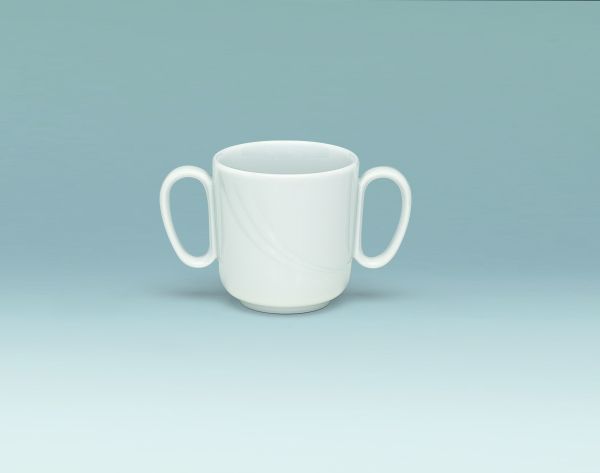 Bauscher Care, Donna Senior - Spezialbecher m. 2 Hkl., weiss, uni, 0,30 ltr.