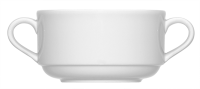 Bauscher, Maitre - Suppen-Obere stpb. m. 2 Hkl., weiss, uni, 0,27 ltr. Bauscher, Maitre - Suppen-Obere stpb. m. 2 Hkl., weiss, uni, 0,27 ltr.