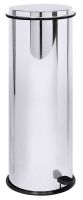 Tretabfallbehälter, verzinkter Eimer, Edelstahl, I: 25 ltr., D: 25 cm, H: 73 cm Tretabfallbehälter, verzinkter Eimer, Edelstahl, I: 25 ltr., D: 25 cm, H: 73 cm