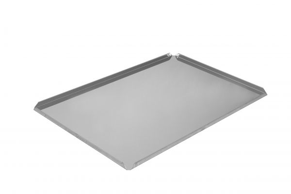 Ausstell-/Thekenbleche, Edelstahl, 400 x 600 x 15 mm, mit offenen Ecken