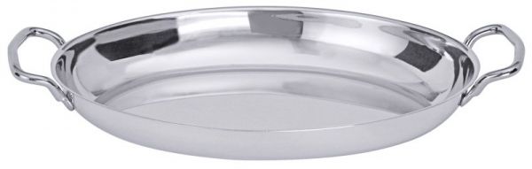 Ovale Beilageschale, Edelstahl, I: 1,5 ltr., 30 x 32 x 3,5 cm