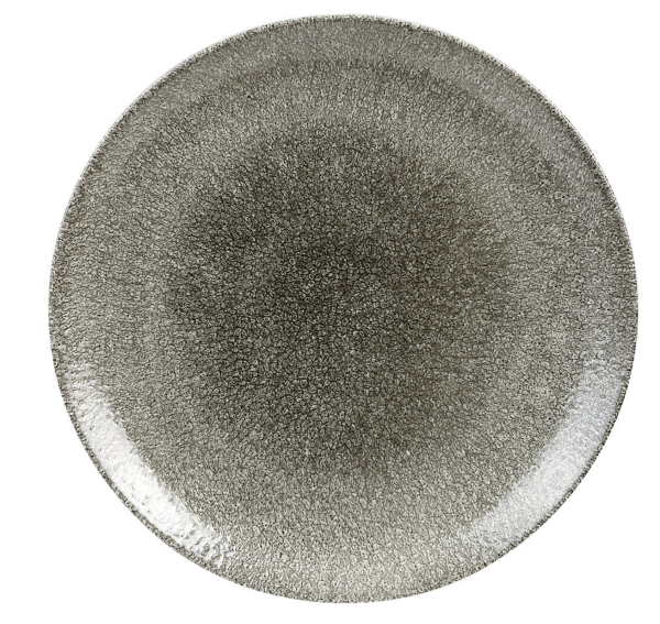 Churchill, Raku : Quartz Black - Teller flach Coup, 28,8 cm
