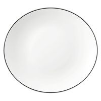 Seltmann Weiden, Modern Life : 10826 Black Line - Platzteller oval 5235, 34 cm Seltmann Weiden, Modern Life : 10826 Black Line - Platzteller oval 5235, 34 cm