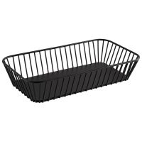GN 1/3 Korb URBAN, Metall, 32,5 x 17,6 cm, H: 7,5 cm, Farbe: schwarz GN 1/3 Korb URBAN, Metall, 32,5 x 17,6 cm, H: 7,5 cm, Farbe: schwarz