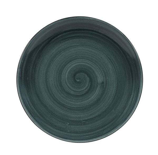 Churchill, Stonecast Patina : Rustic Teal - Teller flach Coup, 26 cm