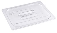 Auflagedeckel GN 1/2 zu Serie 8212, Griffmulde, Polycarbonat, 26,5 x 32,5 cm Auflagedeckel GN 1/2 zu Serie 8212, Griffmulde, Polycarbonat, 26,5 x 32,5 cm