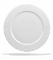 Churchill, Bamboo - Platzteller flach Fahne, uni/ weiss, 30,5 cm Churchill, Bamboo - Platzteller flach Fahne, uni/ weiss, 30,5 cm
