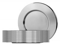 Untersetzerset, Edelstahl, 10 Stück, 14 x 14 x 5 ccm Untersetzerset, Edelstahl, 10 Stück, 14 x 14 x 5 ccm