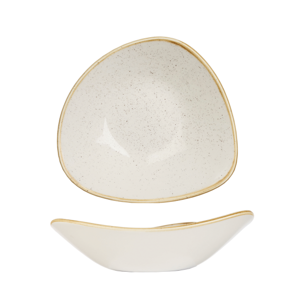 Churchill, Stonecast : Barley White - Schale dreieckig, 18,5 cm/ 0,37 ltr.