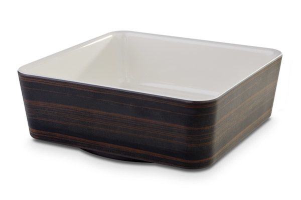 Schale APS Plus 20 x 20 cm, H: 7 cm, Melamin, cream, innen glänzend, außen matt, 1,5 ltr.