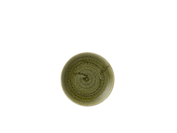 Churchill, Stonecast Plume : Olive - Teller flach Coup, 16,5 cm