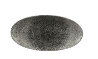 Churchill, Raku : Quartz Black - Chefs Platte oval, 34,7 x 17,3 cm Churchill, Raku : Quartz Black - Chefs Platte oval, 34,7 x 17,3 cm