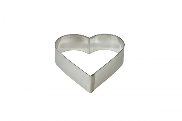 Tortenringe Herz, Aluminium, D: 160 mm, Höhe: 50 mm