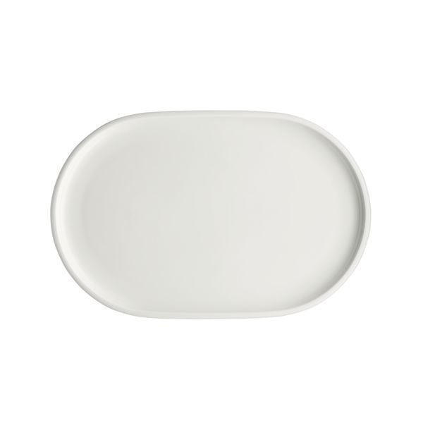 Schönwald, Shiro - Platte oval, coup, uni, weiss, 30 x 19 cm
