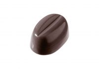 Schokoladen- Form Kaffeebohne gross, 275 x 135 mm, 3 x 8 Stück 36 x 24 x 16 mm Schokoladen- Form Kaffeebohne gross, 275 x 135 mm, 3 x 8 Stück 36 x 24 x 16 mm
