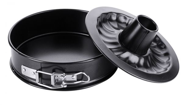 Springform, Flach- und Rohrboden, PFTE beschichtet, D: 15 cm, H: 4,5 cm