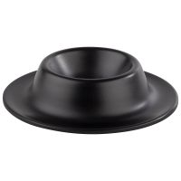 Eierbecher, 4er Set, Melamin, D: 8,5 cm, H: 2 cm, Farbe: schwarz-matt Eierbecher, 4er Set, Melamin, D: 8,5 cm, H: 2 cm, Farbe: schwarz-matt