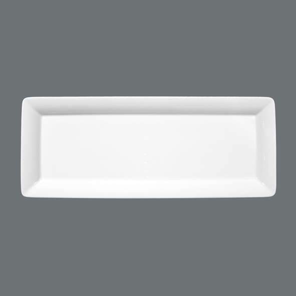 Seltmann, Buffet Gourmet - Platte 5140, uni, weiß, 25 x 14 x 3 cm